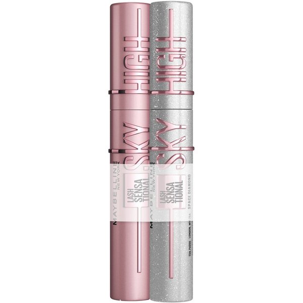 MAYBELLINE NEW YORK Mascara Lash Sensational Sky High + Sky High Space Diamond, 2-tlg., Extreme Länge und volles Volumen, mit Fasern und Bambusextrakt.