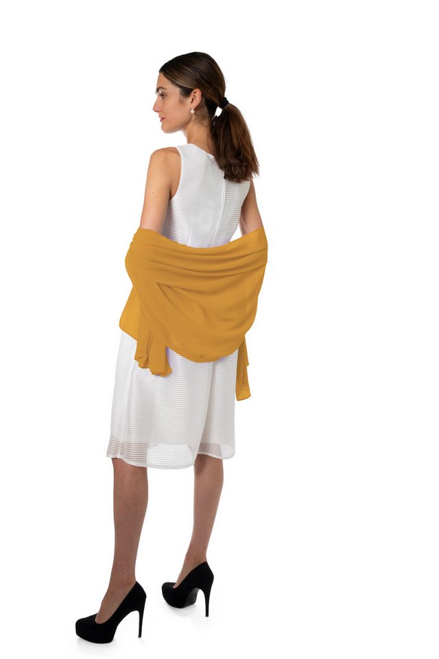 MayTree Modeschal Chiffon Schal Stola Umschlagtuch Abendkleid 70x180, (Stück, 1-St) – Bild 3 von 5