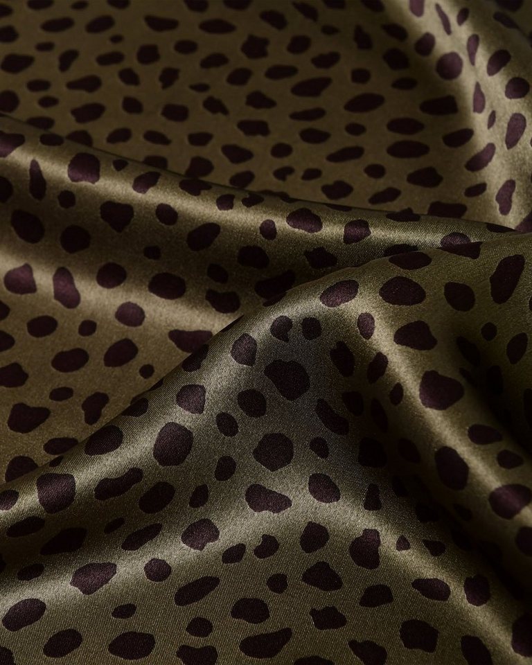MayTree Seidentuch quadratisch, Leopard 53x53 cm, Nickituch, Bandana-Schal, (Stück), 100% Seide – Bild 4 von 5