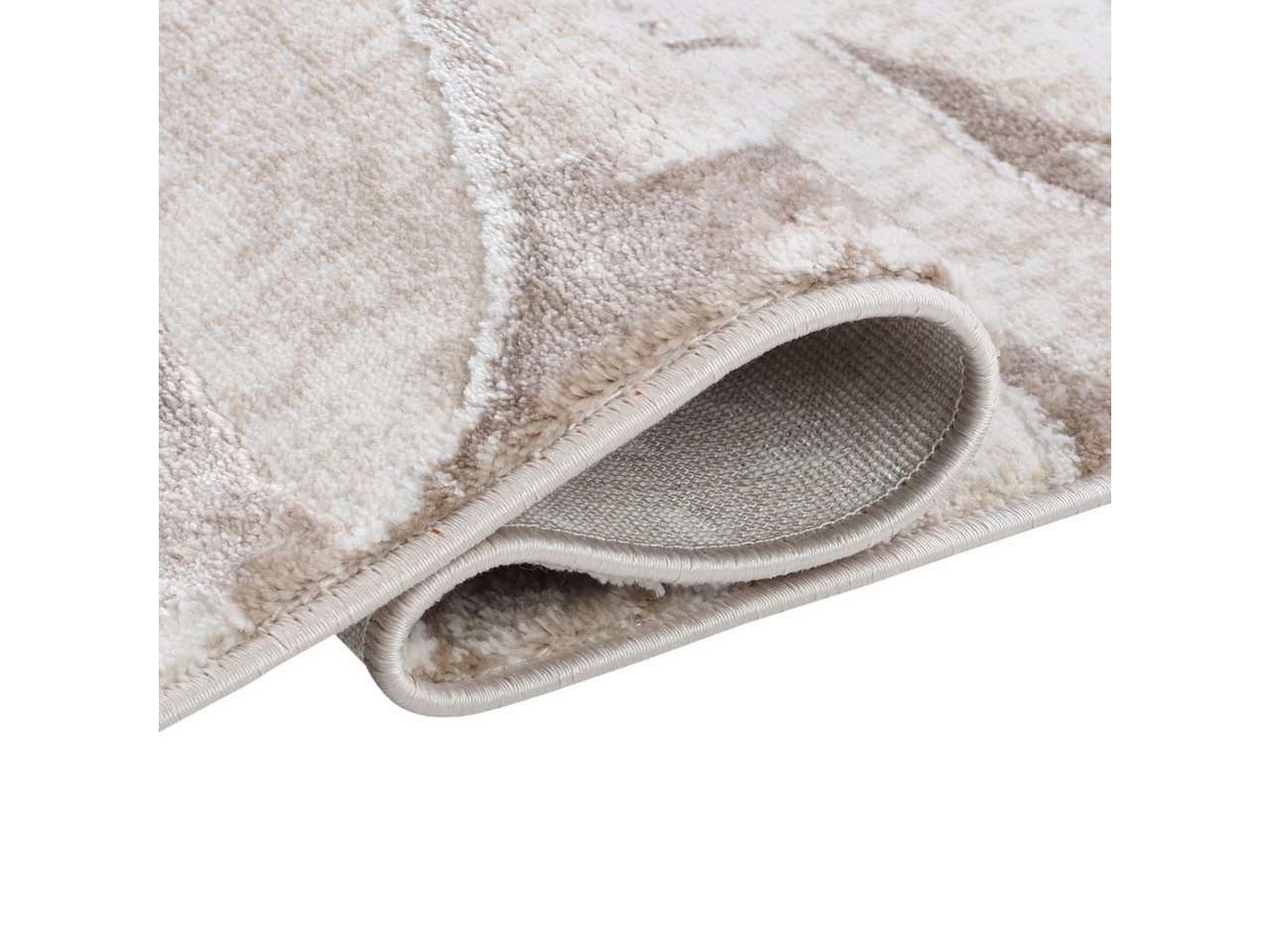 Mazovia Designteppich Abstrakt Wohnzimmer, Schlafzimmer, Esszimmer, Büro, 80 x 150 cm, Fußbodenheizung – Bild 2 von 5