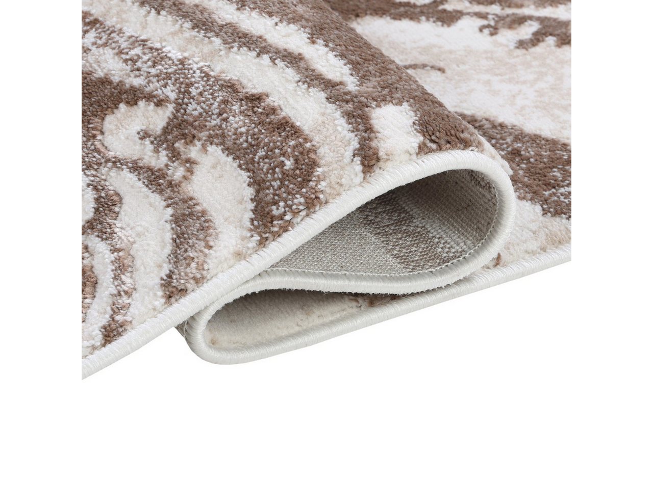 Mazovia Designteppich Abstrakt Wohnzimmer, Schlafzimmer, Esszimmer, Büro, 80 x 150 cm, Fußbodenheizung – Bild 2 von 5