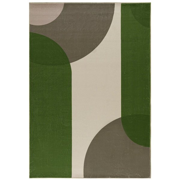 Mazovia Designteppich Geometrisch Wohnzimmer, 80 x 150 cm, Fußbodenheizung