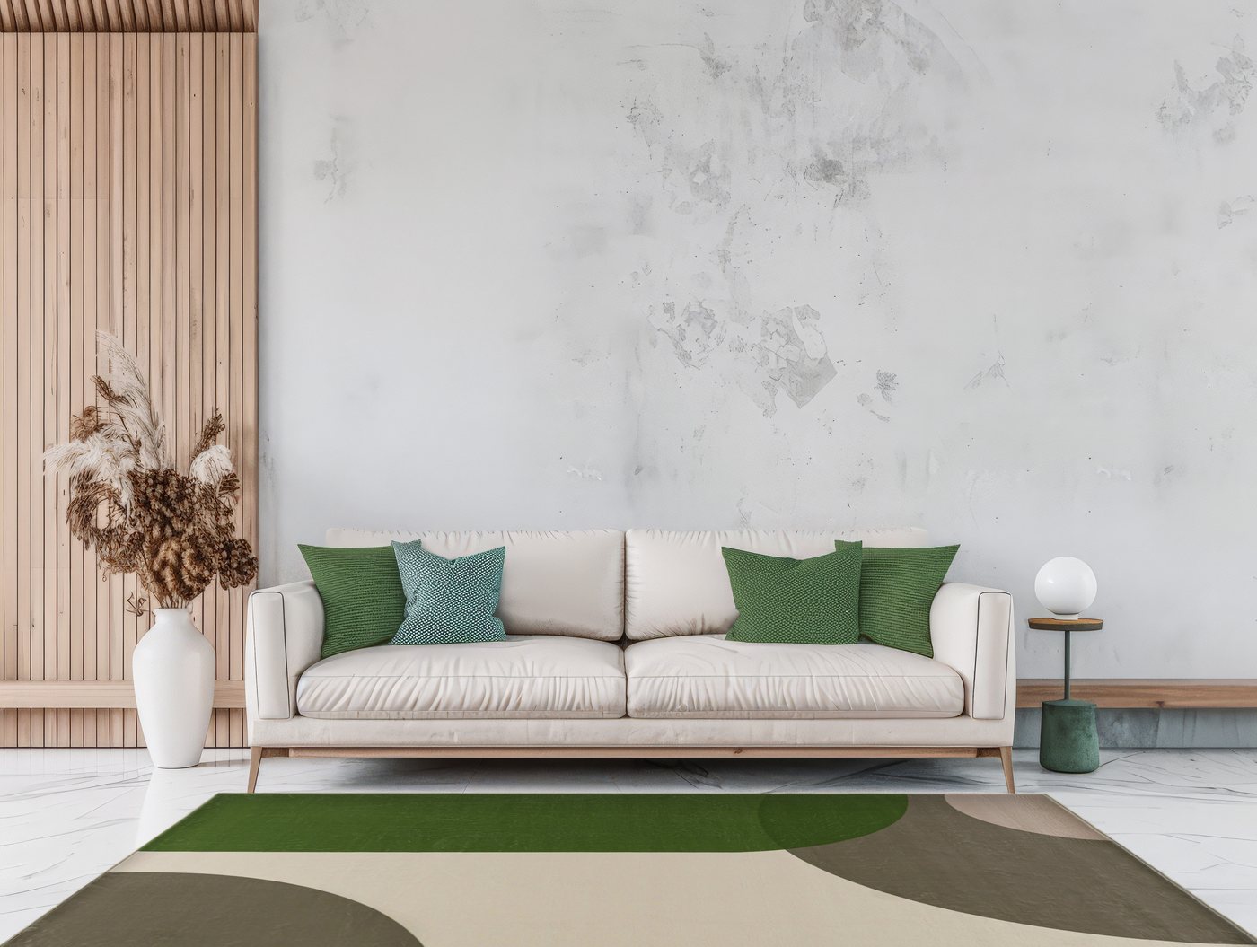 Mazovia Designteppich Geometrisch Wohnzimmer, 80 x 150 cm, Fußbodenheizung – Bild 2 von 5