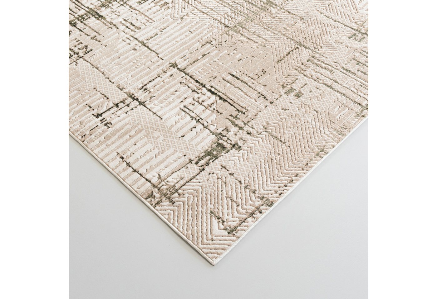 Mazovia Designteppich Modern Abstrakt Wohnzimmer, 80 x 150 cm, Fußbodenheizung – Bild 5 von 5