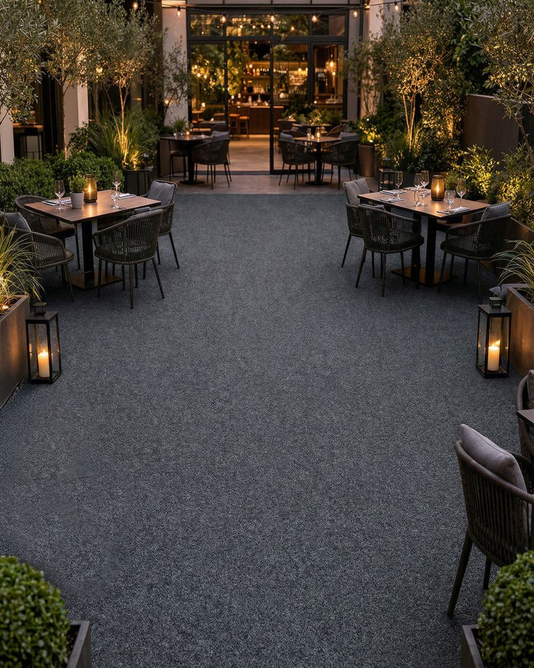 Mazovia Kunstrasen mit Noppen, Meterware, Outdoor Grau, UV-beständig,witterungsbeständig und wetterfest,für Balkone,Camping – Bild 3 von 5