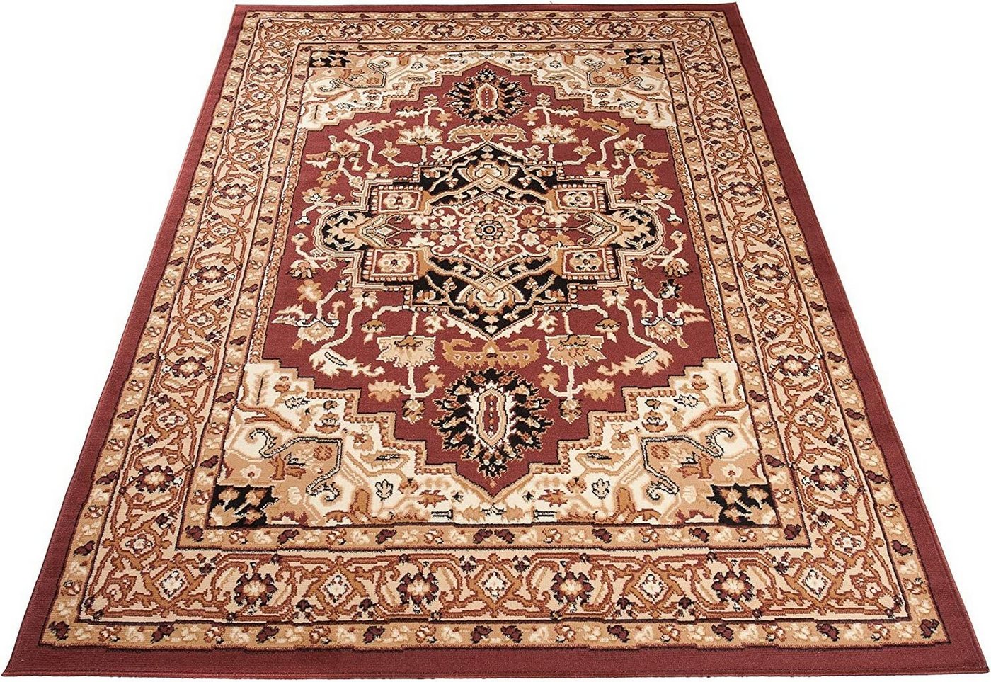 Mazovia Orientteppich DY-EUFRAT-Q011A-BLACK, 80x150, Orientalisch, Blumenmuster, Klassisch, Kurzflor, Gemustert – Bild 3 von 5