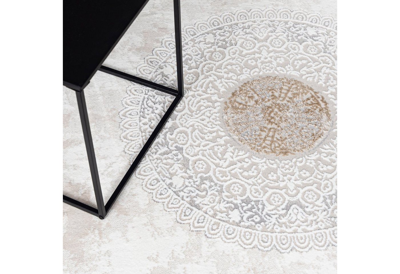 Mazovia Orientteppich Orientalisch Teppich mit Fransen, 80 x 150 cm, Kurzflor, Fransen, Orientteppich, Vintage – Bild 2 von 5