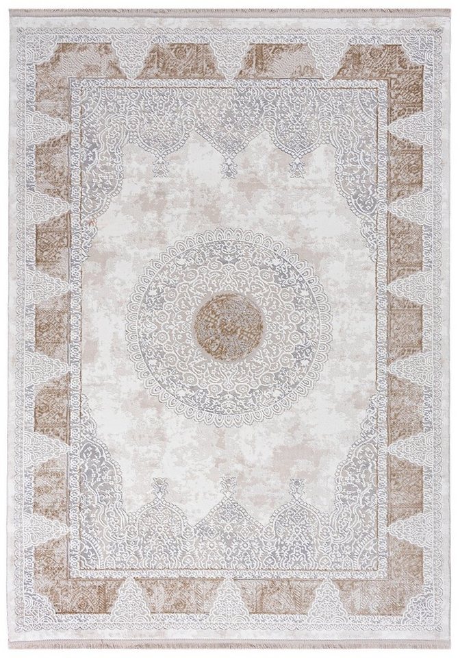 Mazovia Orientteppich Orientalisch Teppich mit Fransen, 80 x 150 cm, Kurzflor, Fransen, Orientteppich, Vintage – Bild 3 von 5