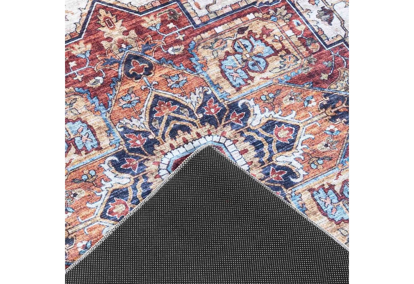 Mazovia Orientteppich Klassisch Vintage Braun Wohnzimmer, Schlafzimmer, Büro, Esszimmer, Fußbodenheizung – Bild 3 von 5