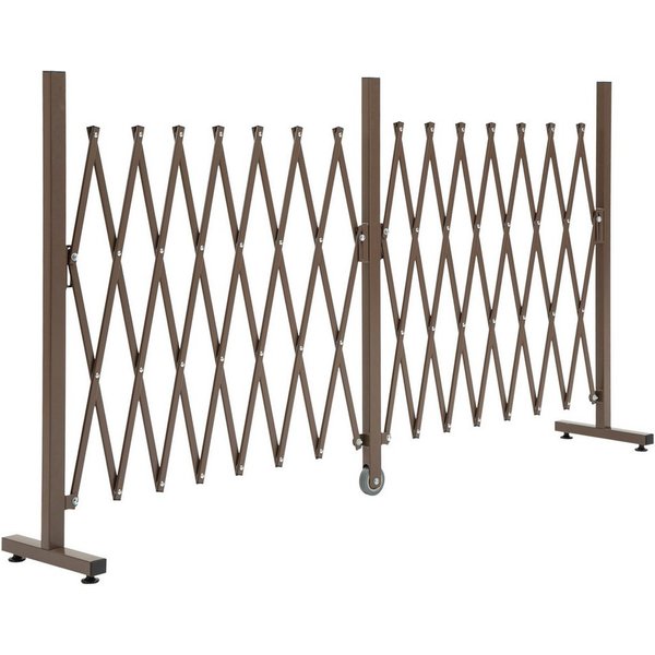MC Star Zaun Scherengitter Absperrgitter Scherensperre ausziehbar 52-405cm Garten, (Garten Alu Braun H103,5cm)