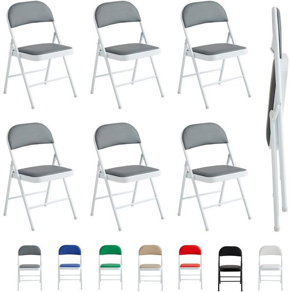 MCC direct Klappstuhl Kunstleder Klappstuhl gepolstert im 1er, 2er, 4er und 6er Set (6 St)