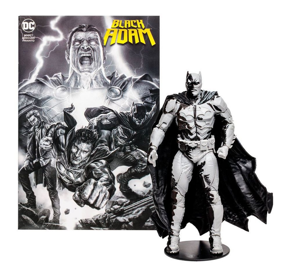 McFarlane Toys Actionfigur DC Direct & Comic Black Adam Batman Line Art Variant (SDCC) – Bild 2 von 5