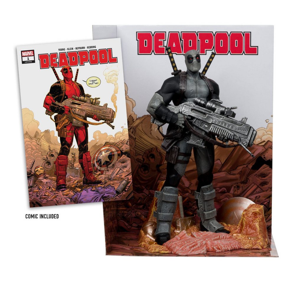 McFarlane Toys Merchandise-Figur Marvel Collection PVC Statue 1/6 Deadpool (Deadpool #1)(Grey Suit Chas – Bild 2 von 5