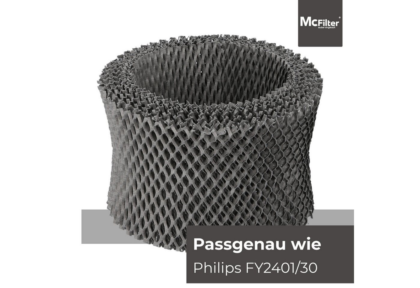McFilter Befeuchtungsfilter (2 Stück) geeignet für Philips HU4811, HU4814, Zubehör für HU4811/10, HU4814/10, Alternativ zu Philips FY2401/30, 12-lagige Wabenstr – Bild 5 von 5