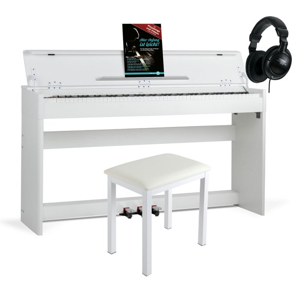 McGrey Digitalpiano DP-18 E-Piano - 88 gewichtete Tasten mit Hammermechanik (Dual- und Split-Funktion, 4-St., Inkl. Klavierbank, Kopfhörer und Schule), Klavier 