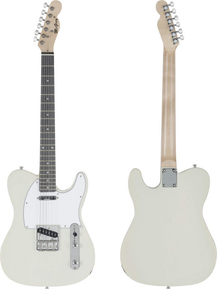 McGrey E-Gitarre Rockit elektrische Gitarre, TL-Style, Komplettset 4/4, 8-St., inkl. Verstärker, Tasche, Stimmgerät, Plektren, Gurt und Kabel, 10 Watt (RMS) Git – Bild 2 von 5