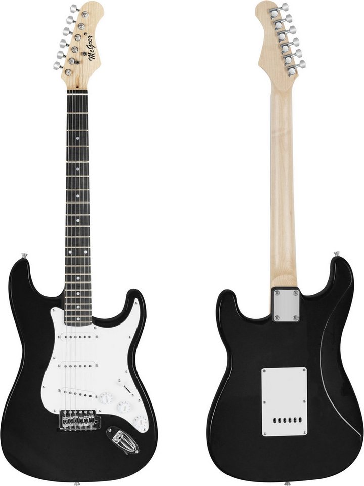 McGrey E-Gitarre Rockit elektrische Gitarre, ST-Style, Komplettset 4/4, 8-St., inkl. Verstärker, Tasche, Stimmgerät, Plektren, Gurt und Kabel, 10 Watt (RMS) Git – Bild 2 von 5