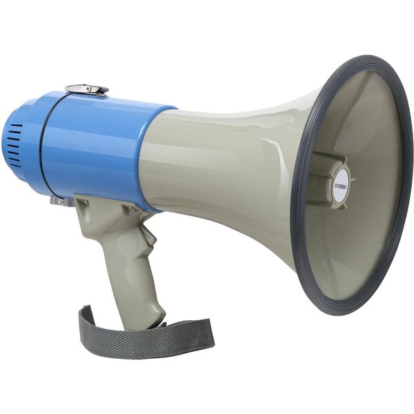 McGrey Megafon Megaphon - Lautsprecher Sprachrohr, 25 Watt RMS bis zu 1km Reichweite, robuste Bauweise, (MP-200RS, Inkl. Tragegurt), Sirene- und Whistle-Funktio