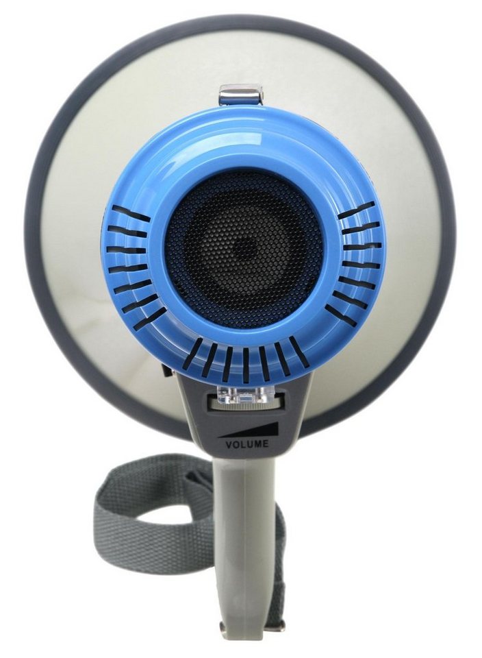 McGrey Megafon Megaphon - Lautsprecher Sprachrohr, 25 Watt RMS bis zu 1km Reichweite, robuste Bauweise, (MP-200RS, Inkl. Tragegurt), Sirene- und Whistle-Funktio – Bild 2 von 5