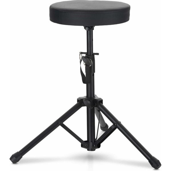 McGrey Sitzhocker KD-10 Hocker - Vielseitiger Musik- und Allzweckhocker, Höhenverstellbar von49 bis 68,5 cm, Runde, gepolsterte Sitzfläche
