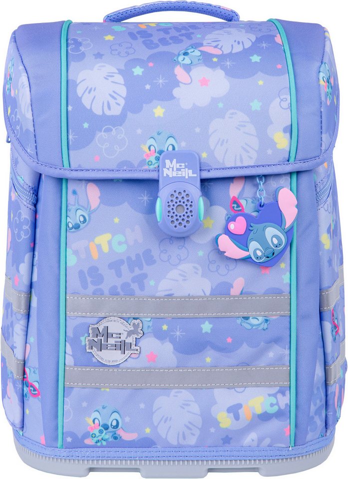 McNeill Schulranzen Perfecto, Stitch II (Set, 5-tlg), inkl. Federmäppchen, Turnbeutel, Schlamperrolle & Motivmagnet – Bild 3 von 5