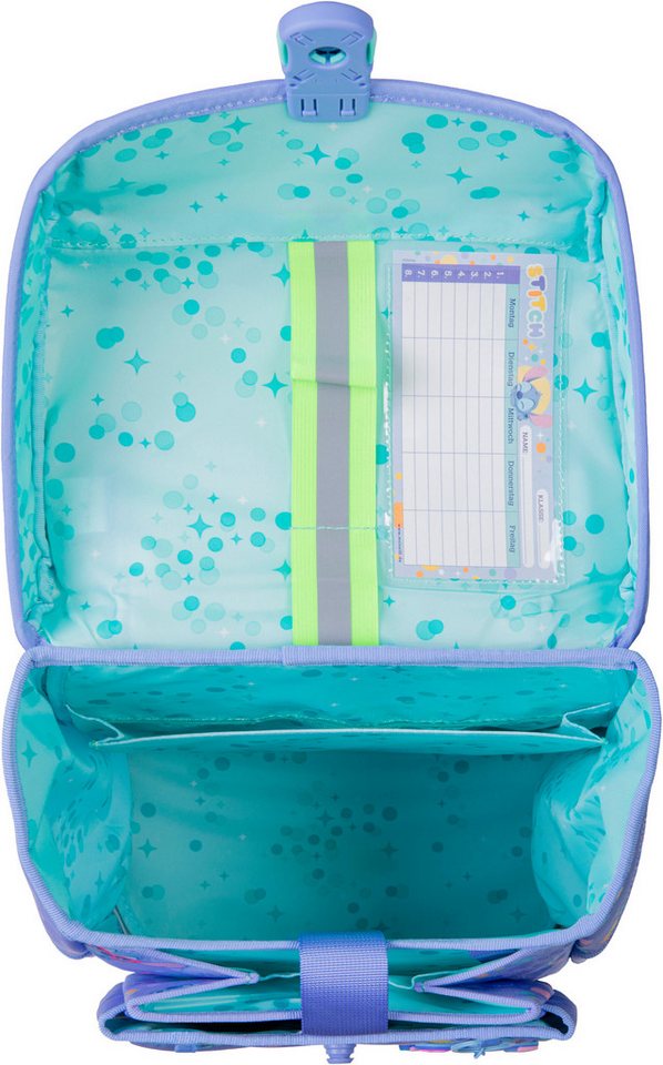McNeill Schulranzen Perfecto, Stitch II (Set, 5-tlg), inkl. Federmäppchen, Turnbeutel, Schlamperrolle & Motivmagnet – Bild 5 von 5
