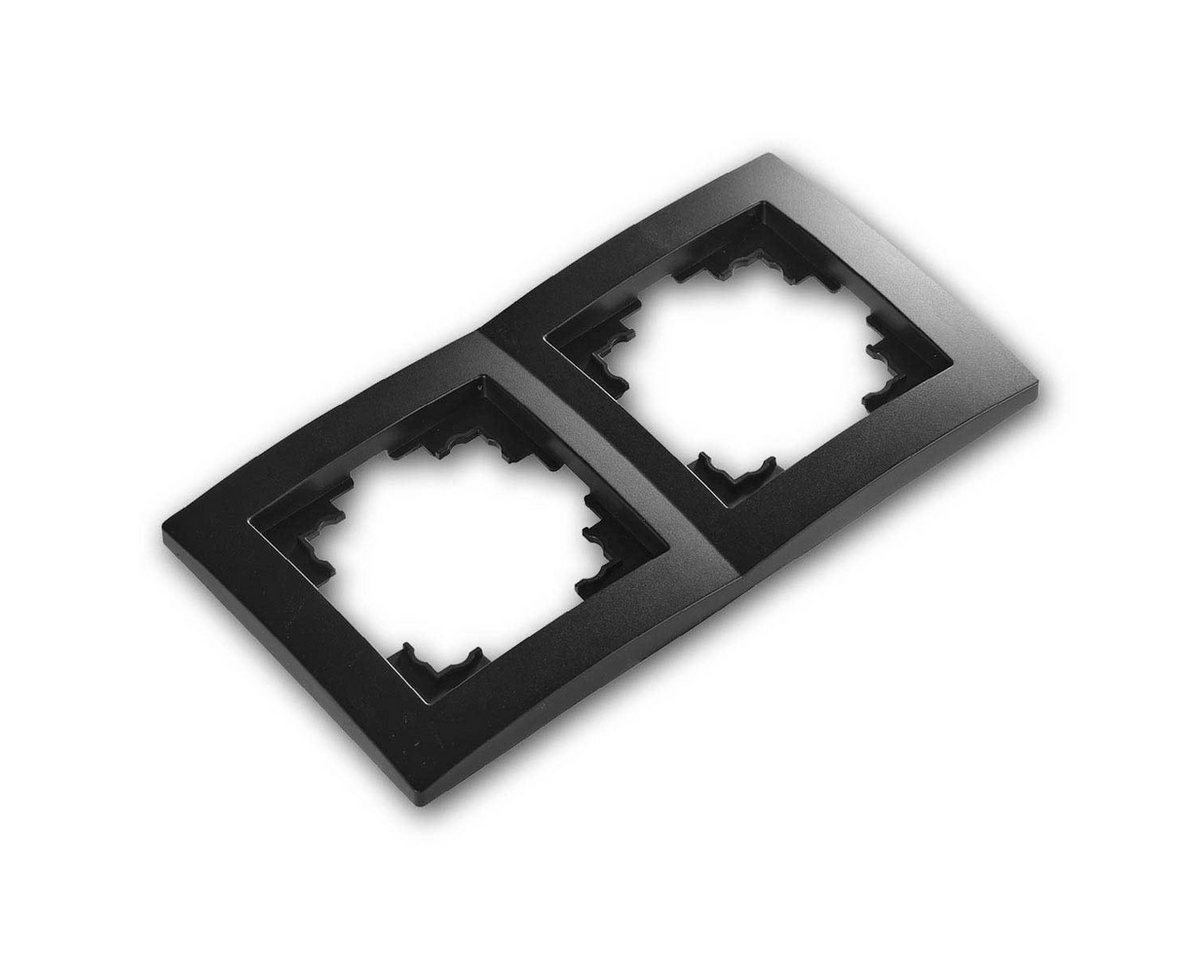 McPower FLAIR Doppelsteckdose schw, 250V~/16A, UP, Schraub Unterputzschalter – Bild 5 von 5
