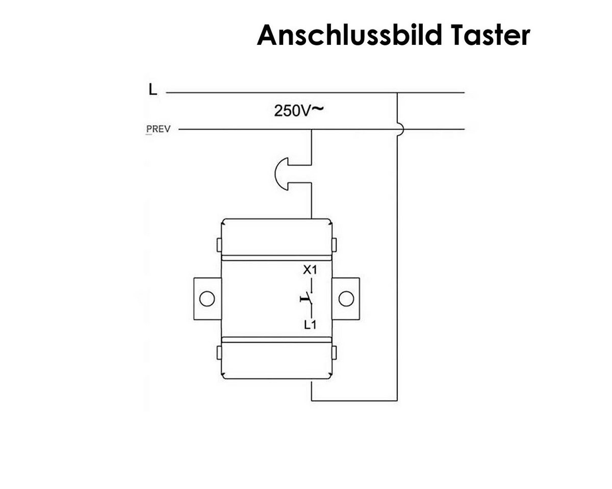 McPower Set "Tür2" SHALLOW anthr Taster+Steckd mit Rahmen Unterputzschalter – Bild 5 von 5