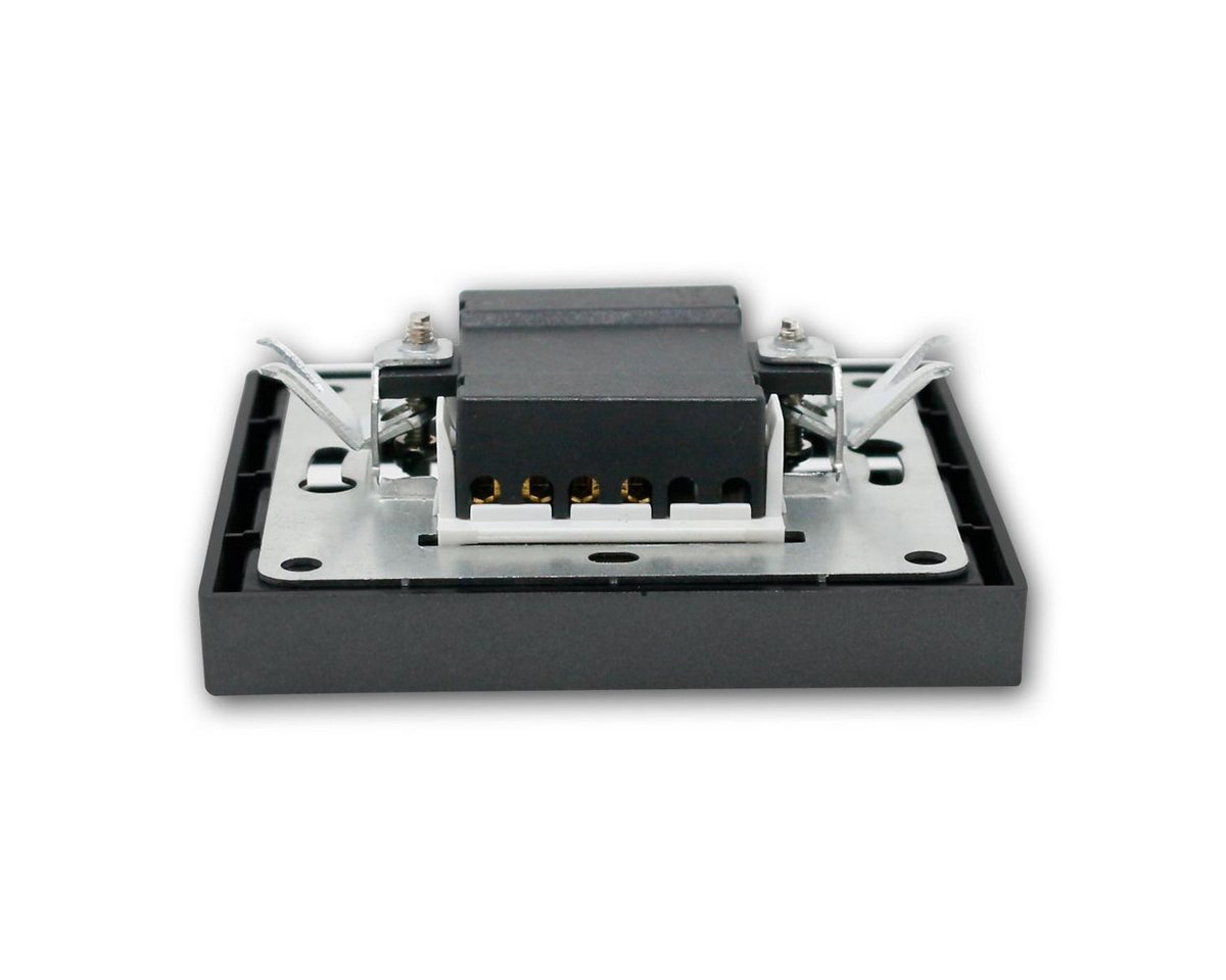 McPower Wechselschalter SHALLOW anthraz 250V~/10A m Rahmen Unterputzschalter – Bild 3 von 5
