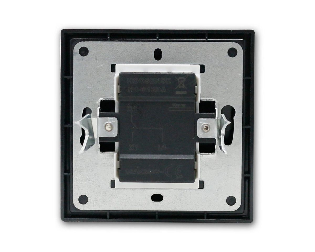 McPower Wechselschalter SHALLOW anthraz 250V~/10A m Rahmen Unterputzschalter – Bild 4 von 5