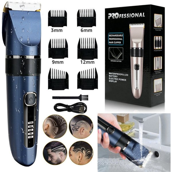 MCURO Haarschneider Akku Haarschneidemaschine mit Taper-Hebel , 0.8-2.0mm Feineinstellung, Profi Clipper Elektrischer Haarschneider für Home DIY Barber Salon