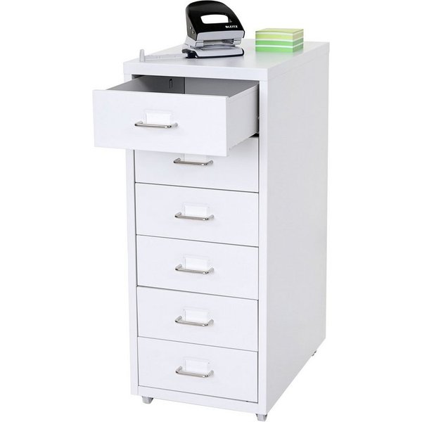 MCW Rollcontainer T851-6, 6 Schubladen mit Vollauszug, inkl. Etiketten und Etikettenhalter
