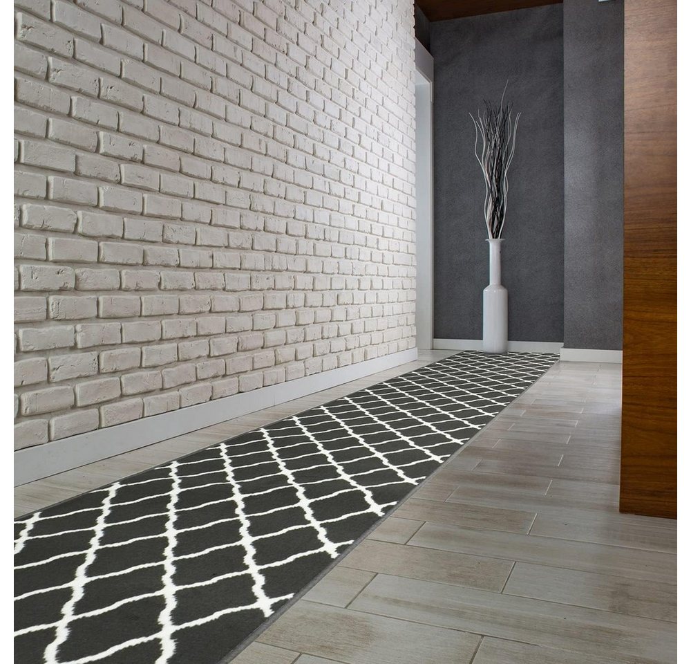 MDEKOR Läufer Teppich Läufer Meterware Höhe 6 mm, 70x70cm Grau Efez – Bild 2 von 5