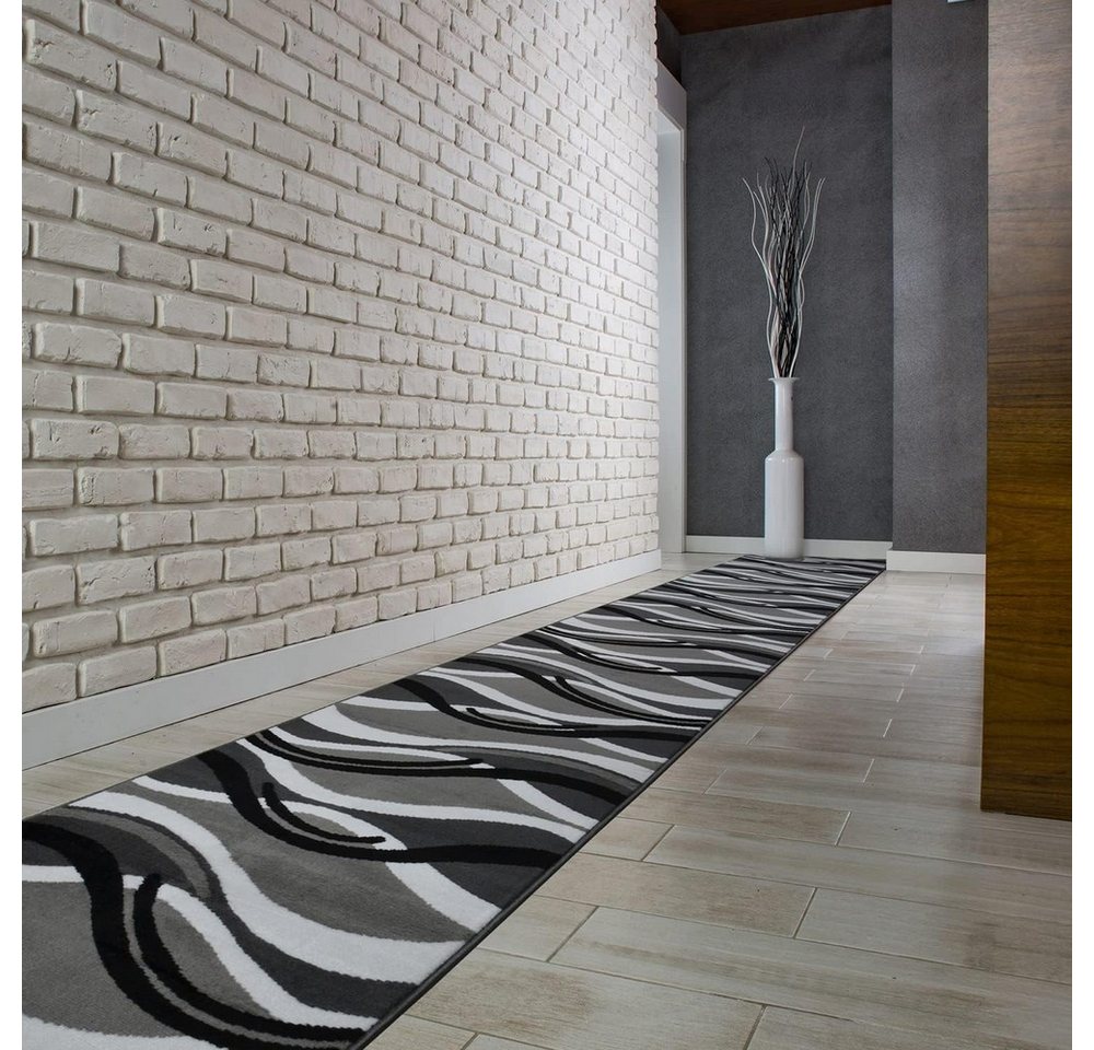 MDEKOR Läufer Teppich Läufer Meterware Höhe 6 mm, 80x70 cm Grau 966 – Bild 2 von 5