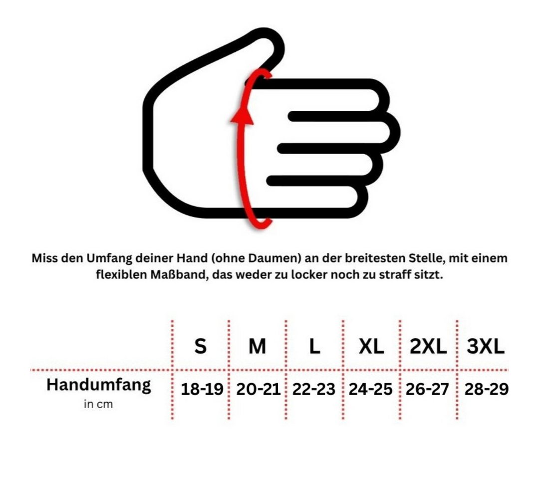MDM Lederhandschuhe Herren Lederhandschuhe Fingerlos Motorrad Chopper Sommer Fingerloses Design für maximale Bewegungsfreiheit und Griffgefühl – Bild 4 von 4