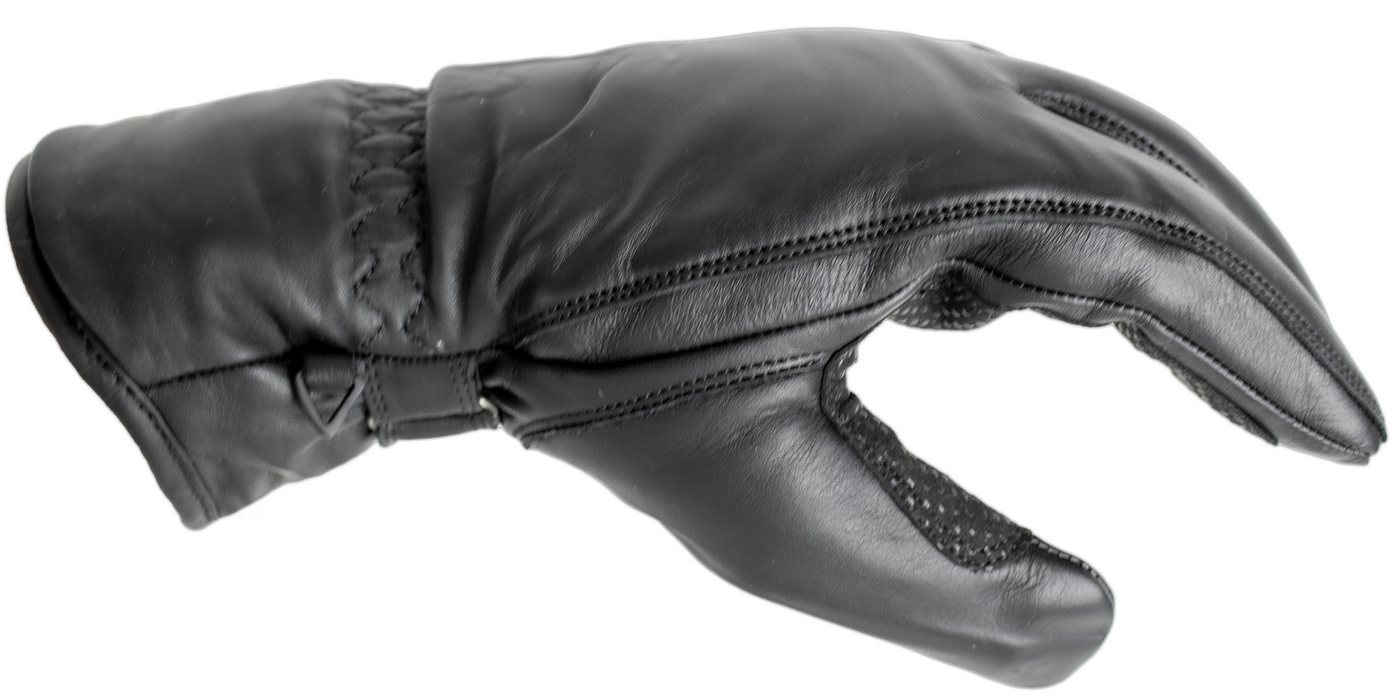 MDM Lederhandschuhe Motorradhandschuhe Leder Aramid verstärkt abriebfest Biker (Einzelpaar) Aramid-Innenfutter – schnittfest, hitzebeständig & abriebfest – Bild 3 von 5