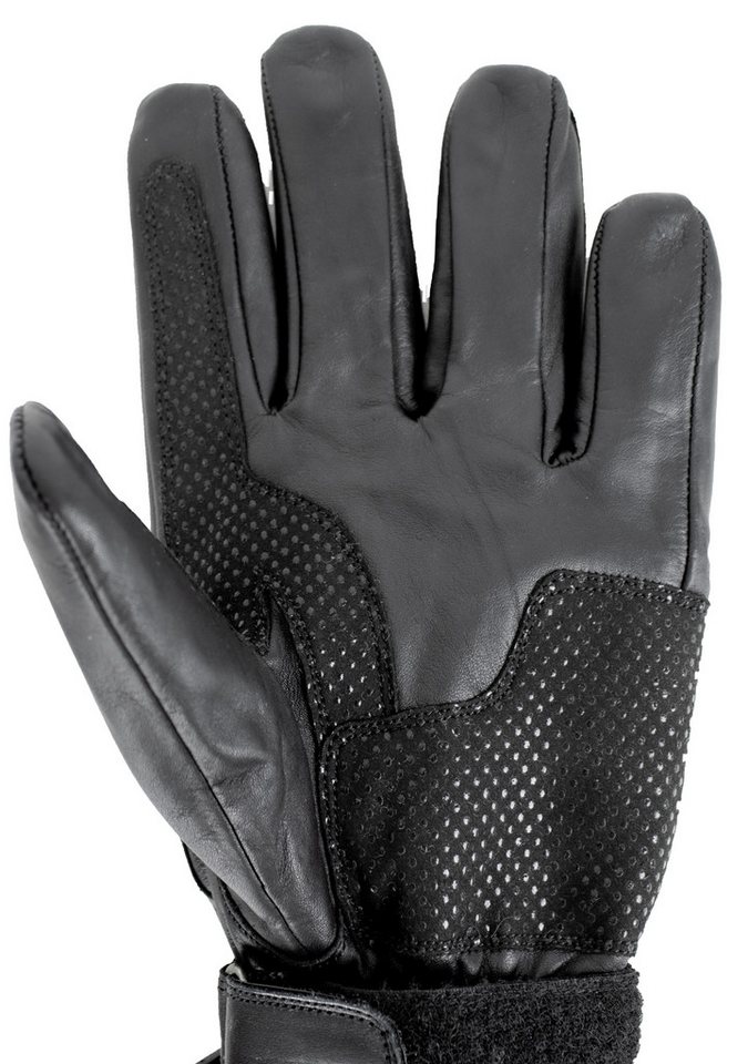 MDM Lederhandschuhe Motorradhandschuhe Leder Aramid verstärkt abriebfest Biker (Einzelpaar) Aramid-Innenfutter – schnittfest, hitzebeständig & abriebfest – Bild 4 von 5