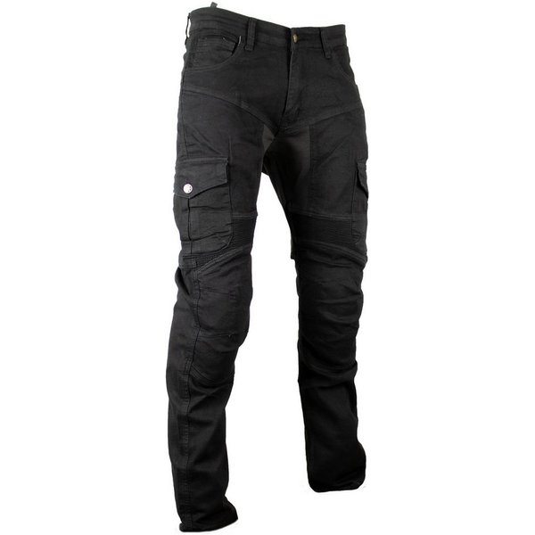MDM Motorradhose Herren Motorrad Jeans mit Protektoren, Cargo Biker Hose