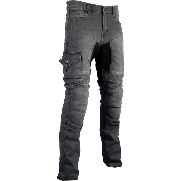 MDM Motorradhose Herren Motorrad Jeans mit Protektoren, Cargo Biker Hose