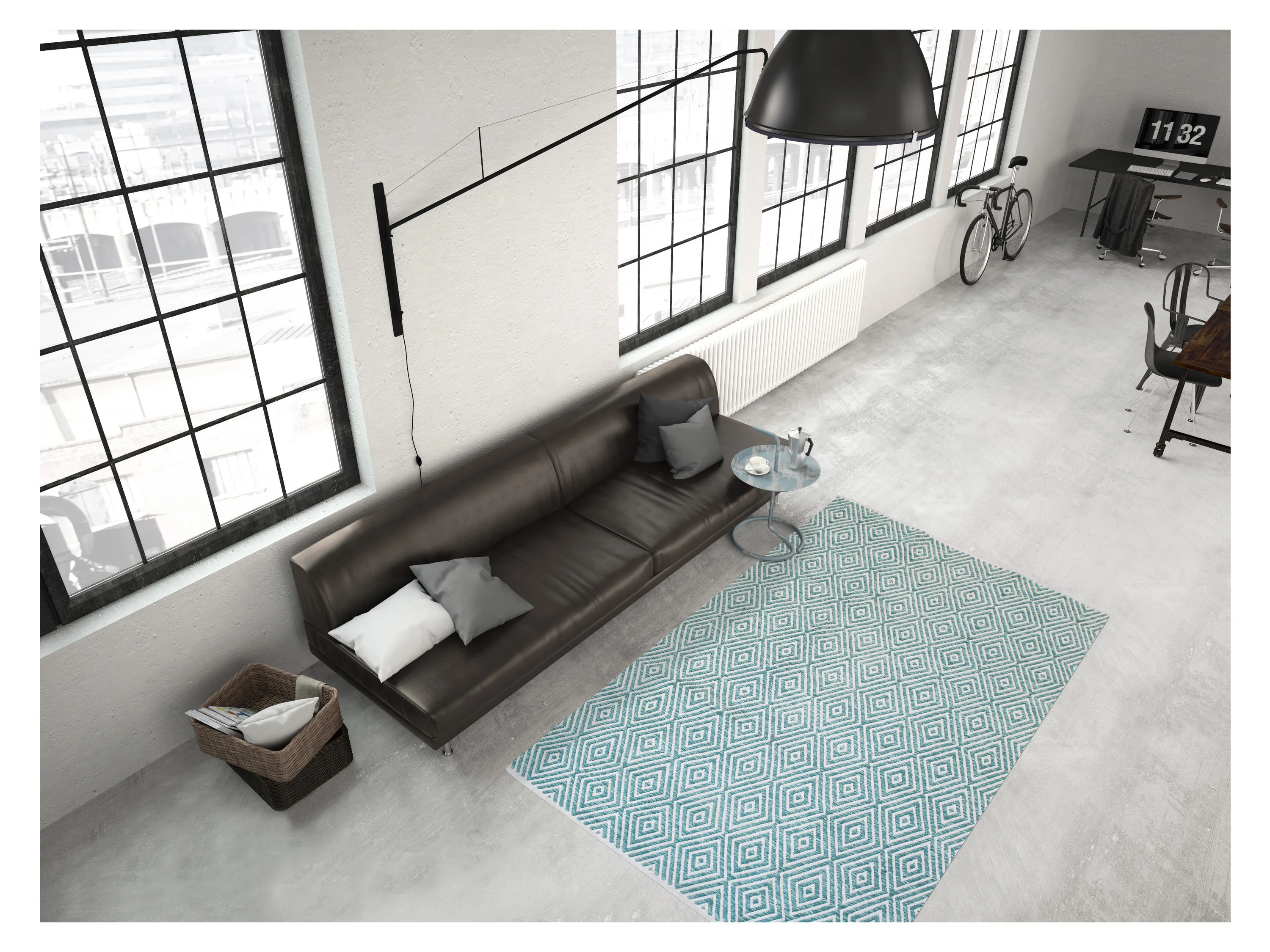 ME GUSTA Teppich Cocktail (400, Türkis, 160 x 230 cm) – Bild 2 von 3