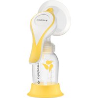 MEDELA Handmilchpumpe Harmony Flex, 2-tlg., 1x Handmilchpumpe, mit 150 ml Flasche - für zuhause und unterwegs