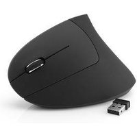MediaRange Maus Wireless Vertical Linkshänder, schwarz