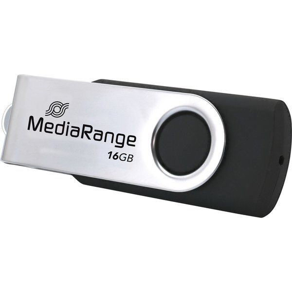 Mediarange USB Stick 16GB Speicherstick silber Typ C USB 3.2 Gen 1 USB-Stick