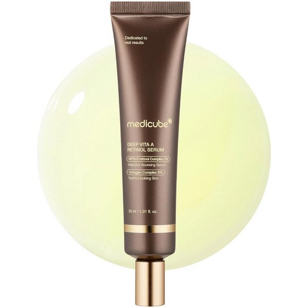 Medicube Gesichtsserum Deep Vita A Retinol Serum 30ml – Fortschrittliche K-Beauty Pflege für feine Linien & ungleichmäßigen Hautton –, Mit retinal, niacinamid, 