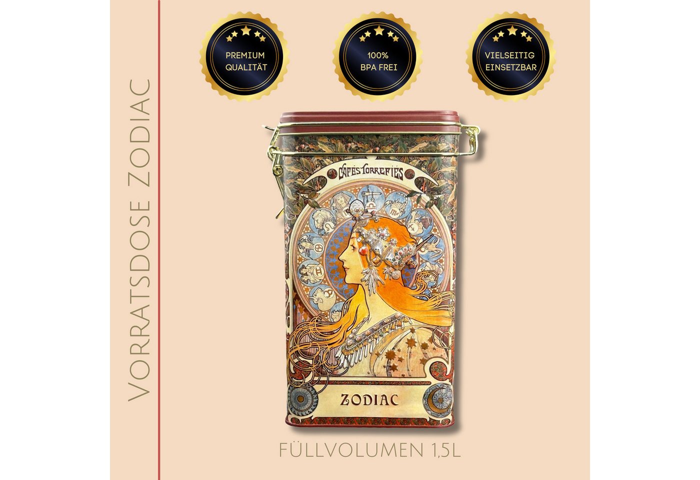 MediMuc Kaffeedose Kaffeedose Zodiac, Zodiac – Bild 3 von 5