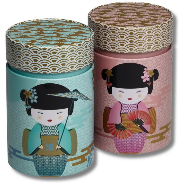 MediMuc Teedose 2er Set Little Geisha, (Dose, 2er Dosenset), Teedose, Gewürzdose, Dosen Set, Motivdose
