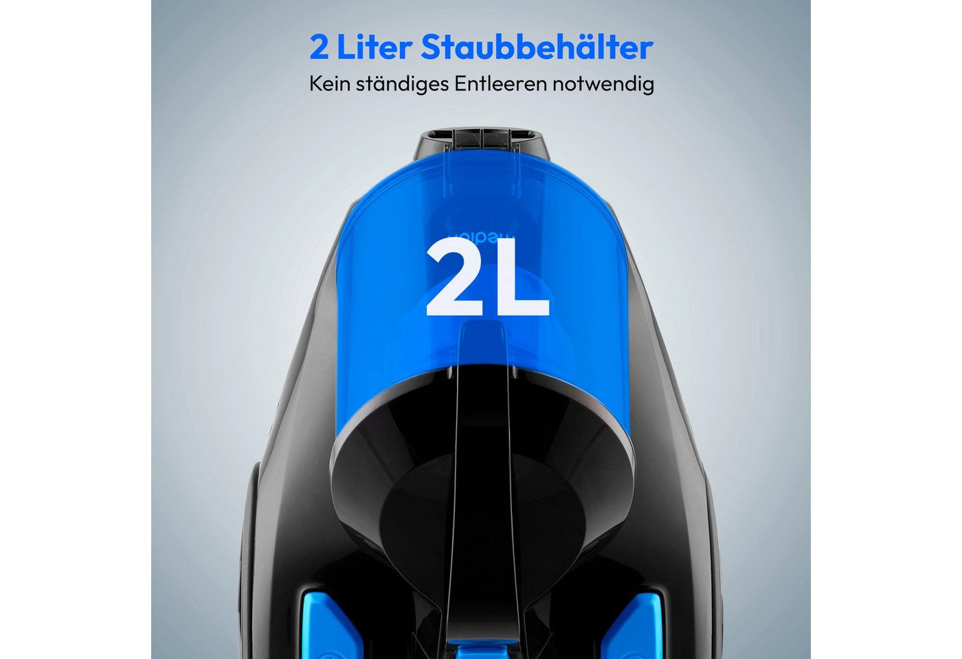 Medion® Bodenstaubsauger E2001 Beutelloser Zyklon-Staubsauger (MD12078), 800 W, beutellos, beutellos, 800W, 2L Behälter, HEPA-Filter – Bild 4 von 5