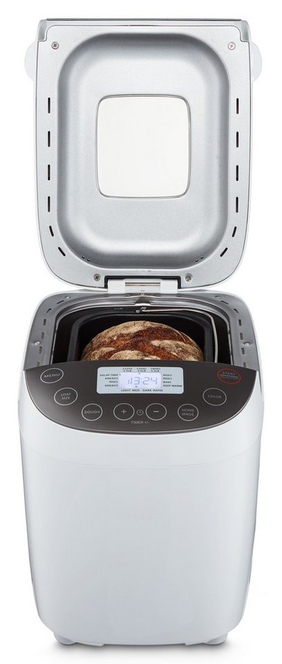 Medion® Brotbackautomat MD 12040, 20 Backprogramme, 3 Bräunungssufen, doppelter Knethaken, 20 Programme, 950 W, Bis zu 1600g Fassungsvermögen, Warmhaltefunktion – Bild 4 von 5