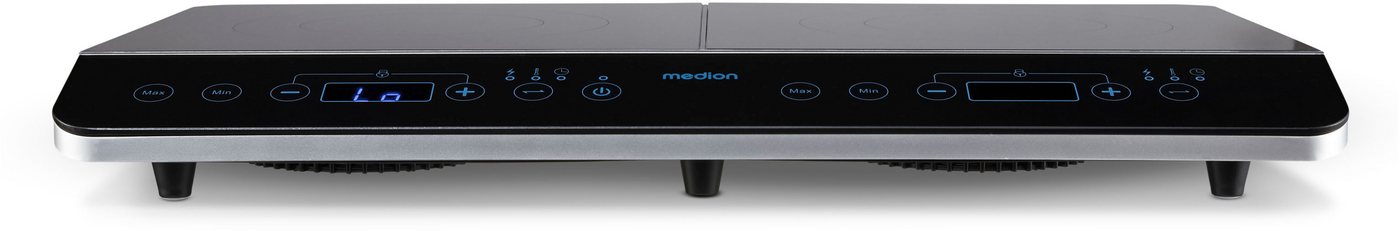 Medion® Doppel-Induktionskochplatte MD 15324, 3500 W Induktionsleistung, automatische Topferkennung, Timer, Temperaturbereich 60 - 240°, Sensor-Touch-Display – Bild 2 von 2