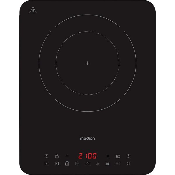 Medion® Einzel-Induktionskochplatte MD 100090, flacher als herkömmliche Geräte